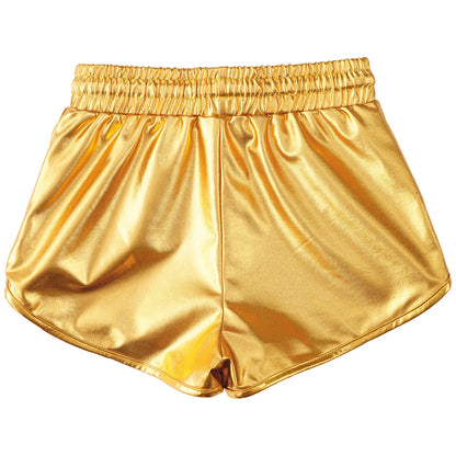 Girls Metallic Drawstring Shorts (Age 3-12 YRS)