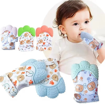 Baby Teething Silicone Mittens