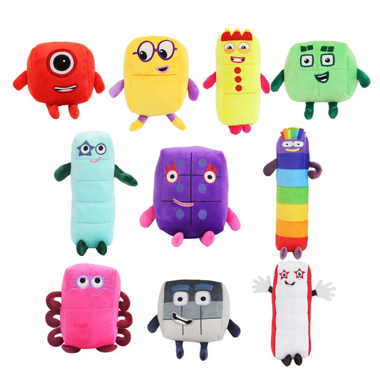 (10 Pack) Plush Numberblocks Stuffed Toy - 14-28cm
