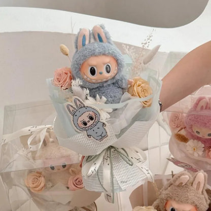 Plush Labubu Doll Flower Gift Bouquet