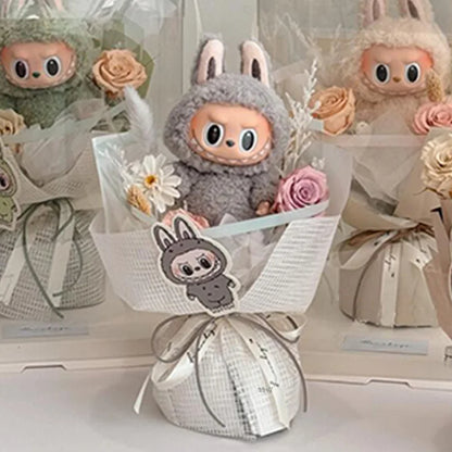 Plush Labubu Doll Flower Gift Bouquet