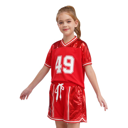 Girls/Boys Sports Shorts & T-shirt Sets (Age 6-16YRS)