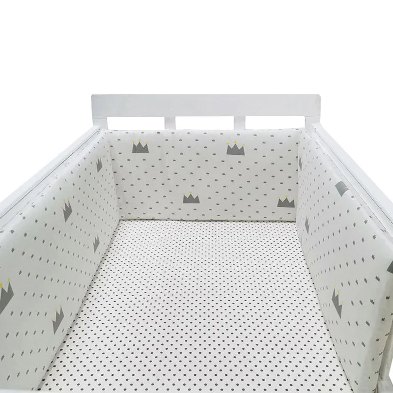 Baby Bumper Washable Crib Protector Blue