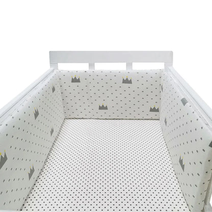 Baby Bumper Washable Crib Protector Blue