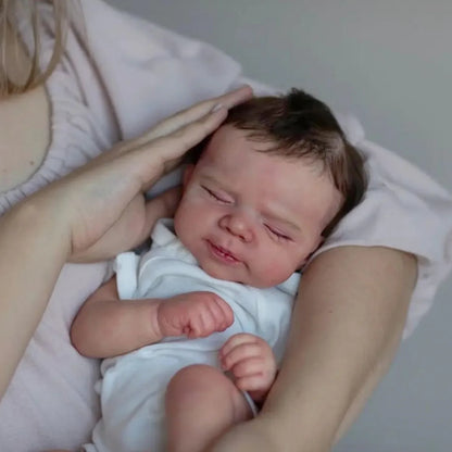 Reborn Sleepy Baby Doll With 3D-Painting Skin - 48cm
