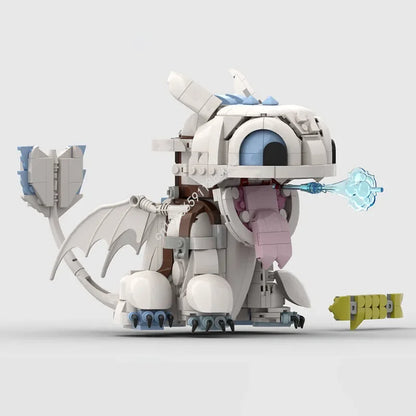 780pcs Toothless & Light Fury Dragon Building Set | DIY MOC Construction Kit for Kids & Collectors