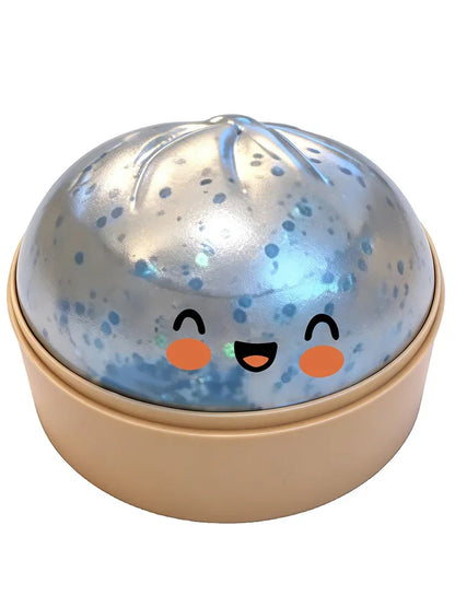 Ultra Rare Gold Glitter Dumpling Squishy – Sensory Stress Toy 5