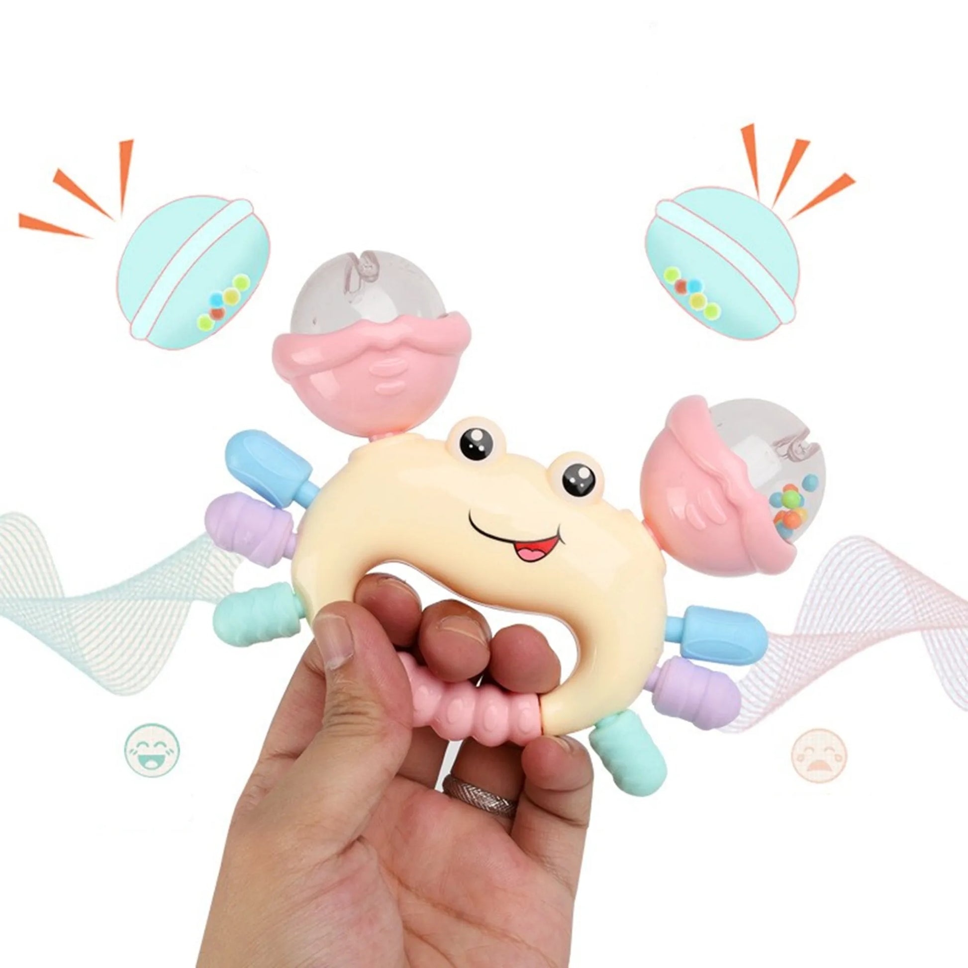 Early Development Crab Rattle Toys