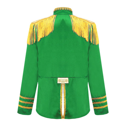 Girls 60s Retro Band Musician Costume Tassel Jacket (Age 6-16 YRS)