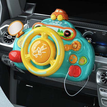 Babyno Baba Electric Simulate Driving Car Copilot Steering Wheel Toy