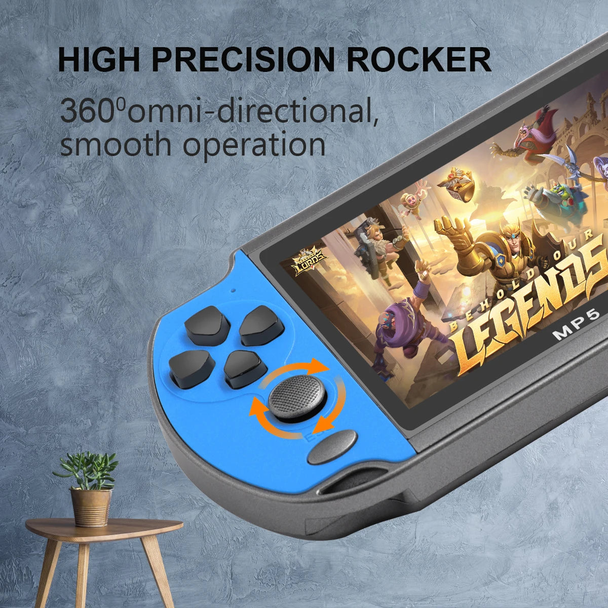 Gaminja X7 Handheld Game Console – 4.3" IPS Screen | Built-In 10,000 Retro Games | GBA, GBC, NES Compatible