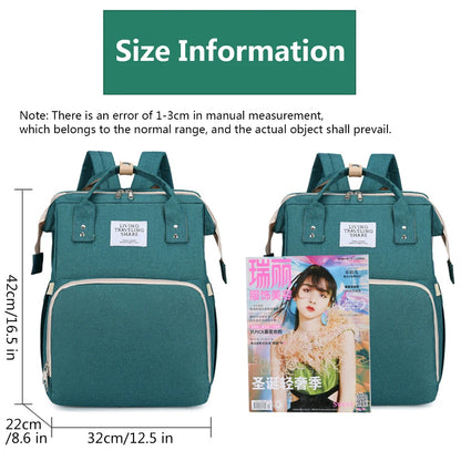 Multi-Functional Baby Diaper Bag Travel Crib