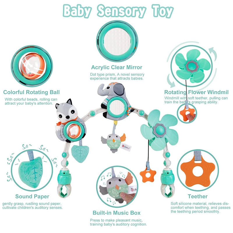 Baby Stroller Arch Mobile Musical Toy