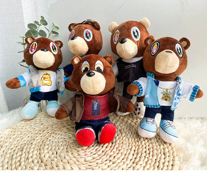 Plush Kanye Dropout Teddy Bear Stuffed Toy 25-28cm