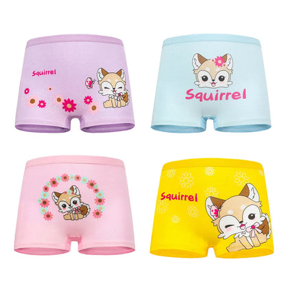4 Piece - Girls Cotton Underwear