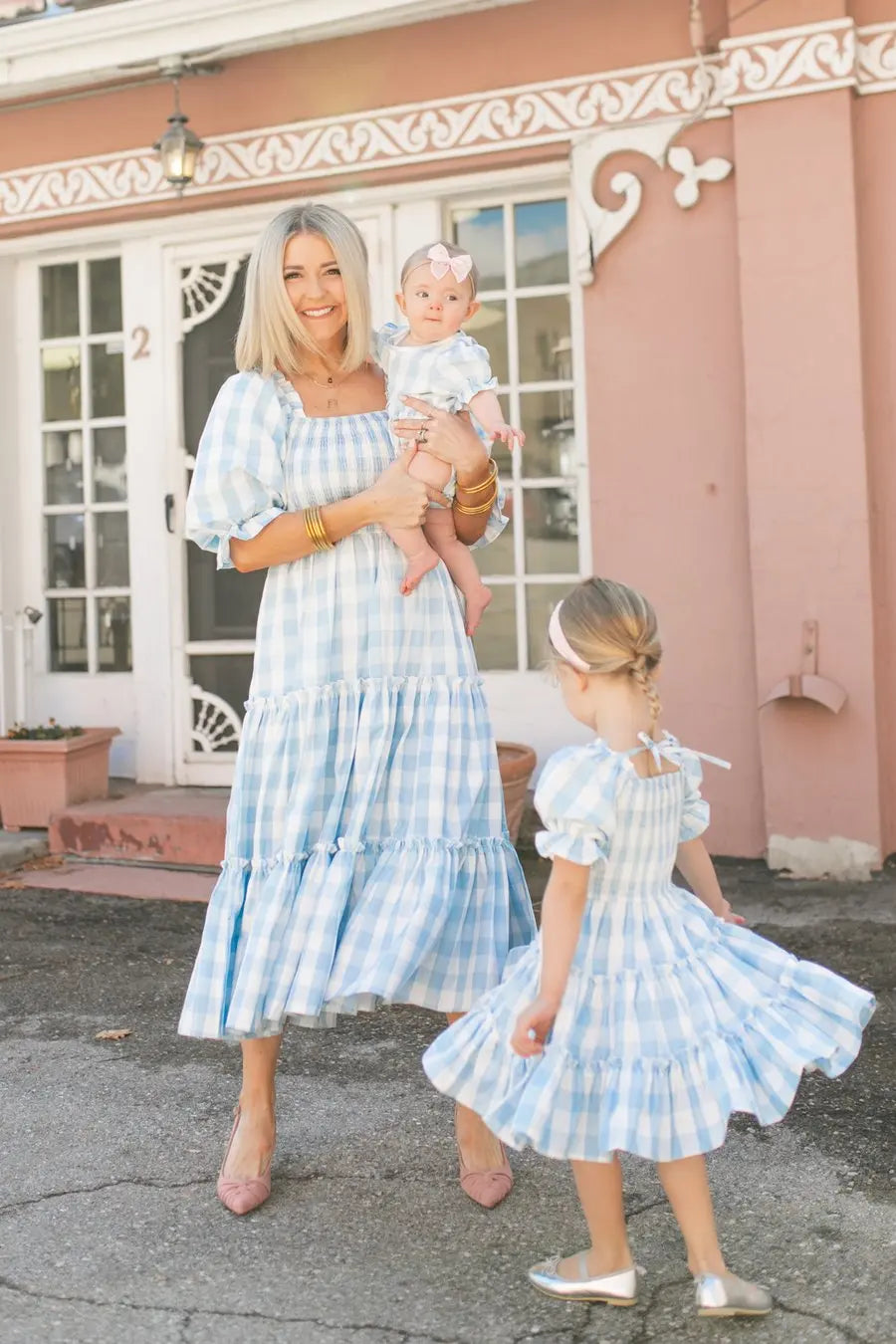 Mother & Daughter Matching Dress (Mommy & Me) Blue