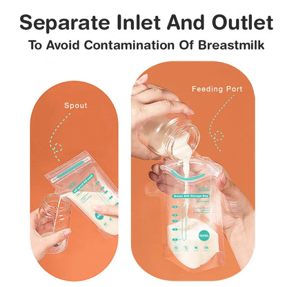 Dr.isla 100Pcs 150ML Breast Milk Storage Bag