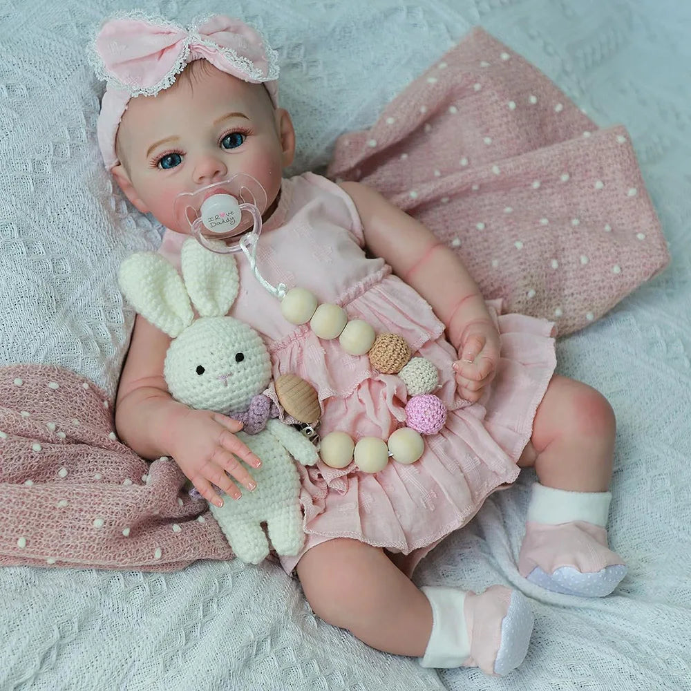 Realistic Reborn Baby Doll Soft Silicone Full Body - 48cm