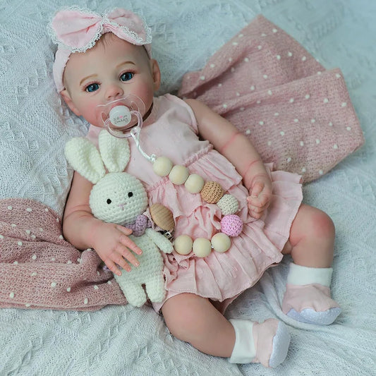 Realistic Reborn Baby Doll Soft Silicone Full Body - 48cm