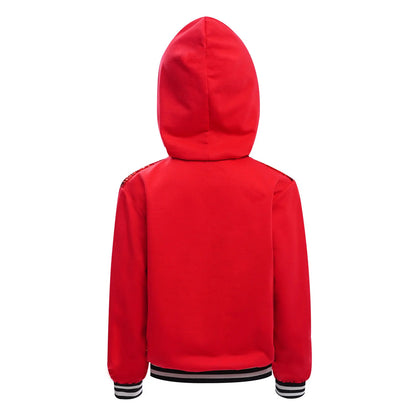 Girls Metallic Shiny Sequins Hooded Jacket (Age 6-16 YRS)