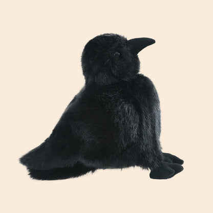 Plush Black Crow Stuffed Toy - 15/25cm