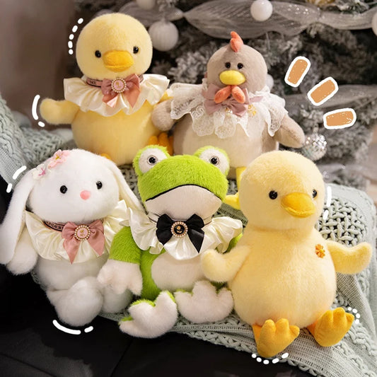 Plush Duck Rabbit Frog Chick Stuffed Toy - 25cm