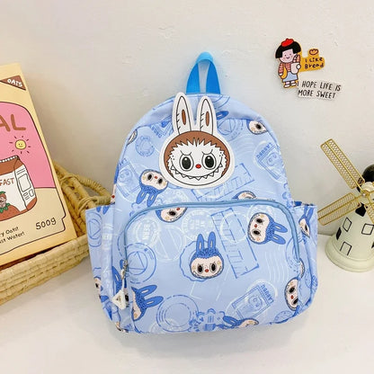 Labubu Backpack - Lightweight, Preppy Style Cartoon Schoolbag - Durable, Water-Resistant Labubu-A