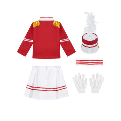 Boys/Girls Nutcracker Drum and Trumpet Team Costume (Age 4-12YRS)