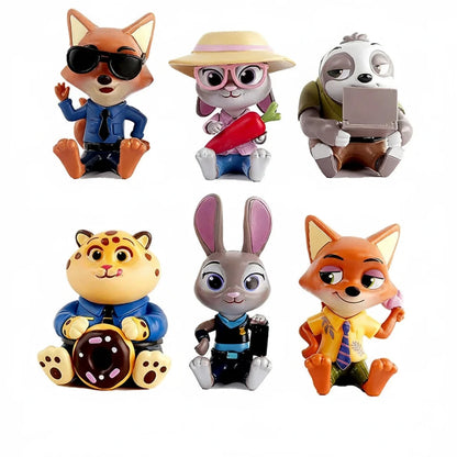 Zootopia Highlight Moment Series – Scene Set Blind Box | Disney Collectible Mini Figures 6 Pack No Box