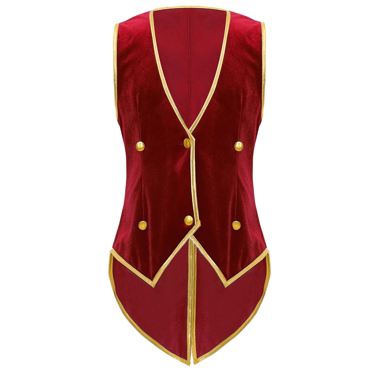 Boys Medieval Renaissance Tailcoat Vest Costume (Age 6-16YRS)