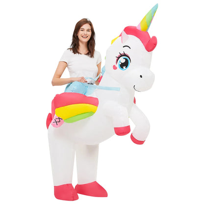 Adult Unicorn Rooster Inflatable Costume