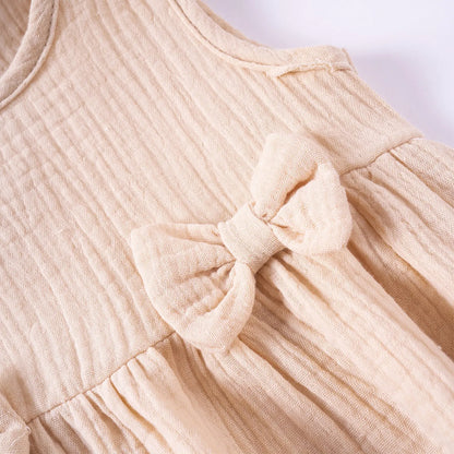 Baby/Toddler Sleeveless Bowknot Ruffled Vest Camisole & Shorts (Age 6M-5YRS)