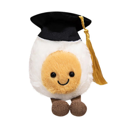 Plush Egg Graduation Stuffed Toy - 14cm