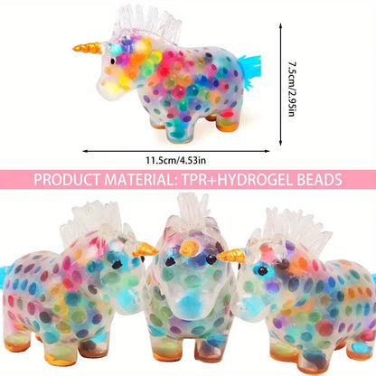 Unicorn Stress Balls Fidget Ball Toy Colorful Gel Water