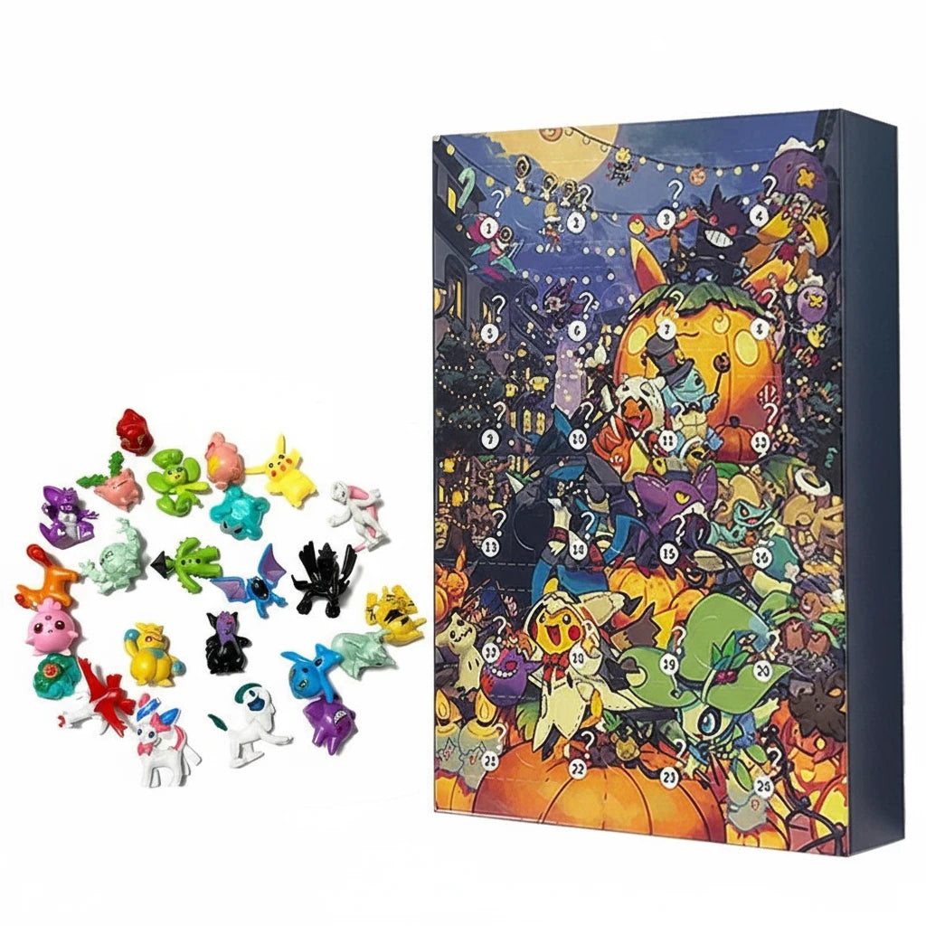 Pokémon Advent Calendar Box – 24-Piece Anime Figure Set | Pikachu, Charizard & More Multicolor 5
