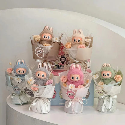 Plush Labubu Doll Flower Gift Bouquet
