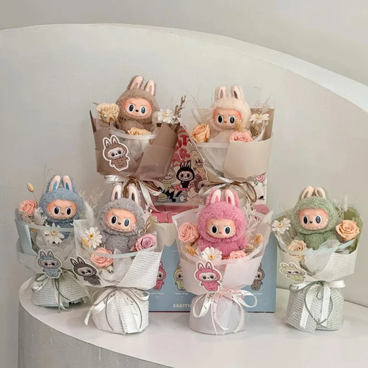 Plush Labubu Doll Flower Gift Bouquet
