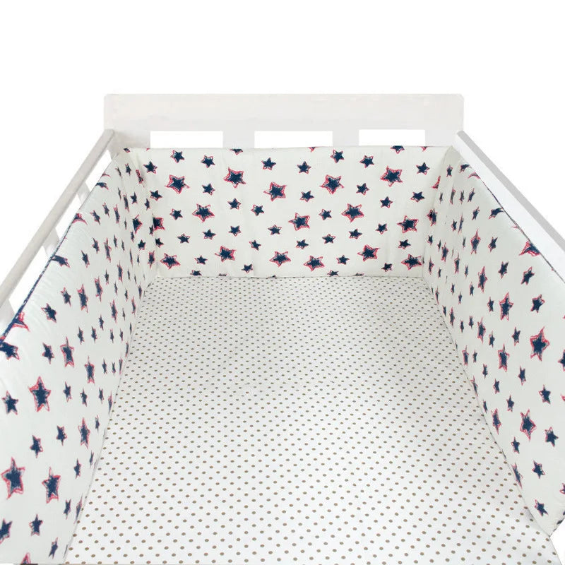 Baby Bumper Washable Crib Protector Brown