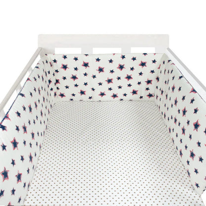Baby Bumper Washable Crib Protector Brown