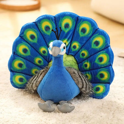 Plush Peacock Stuffed Toy - 25cm