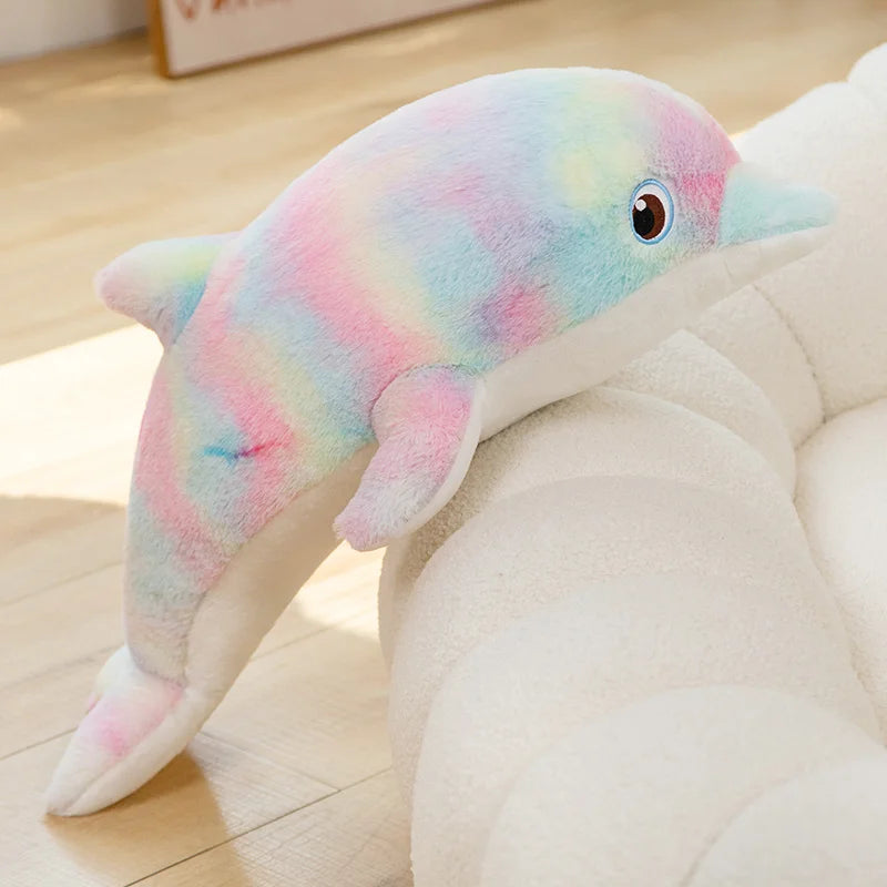 Large Plush Dolphin Stuffed Toy - 50cm Purple 50cm