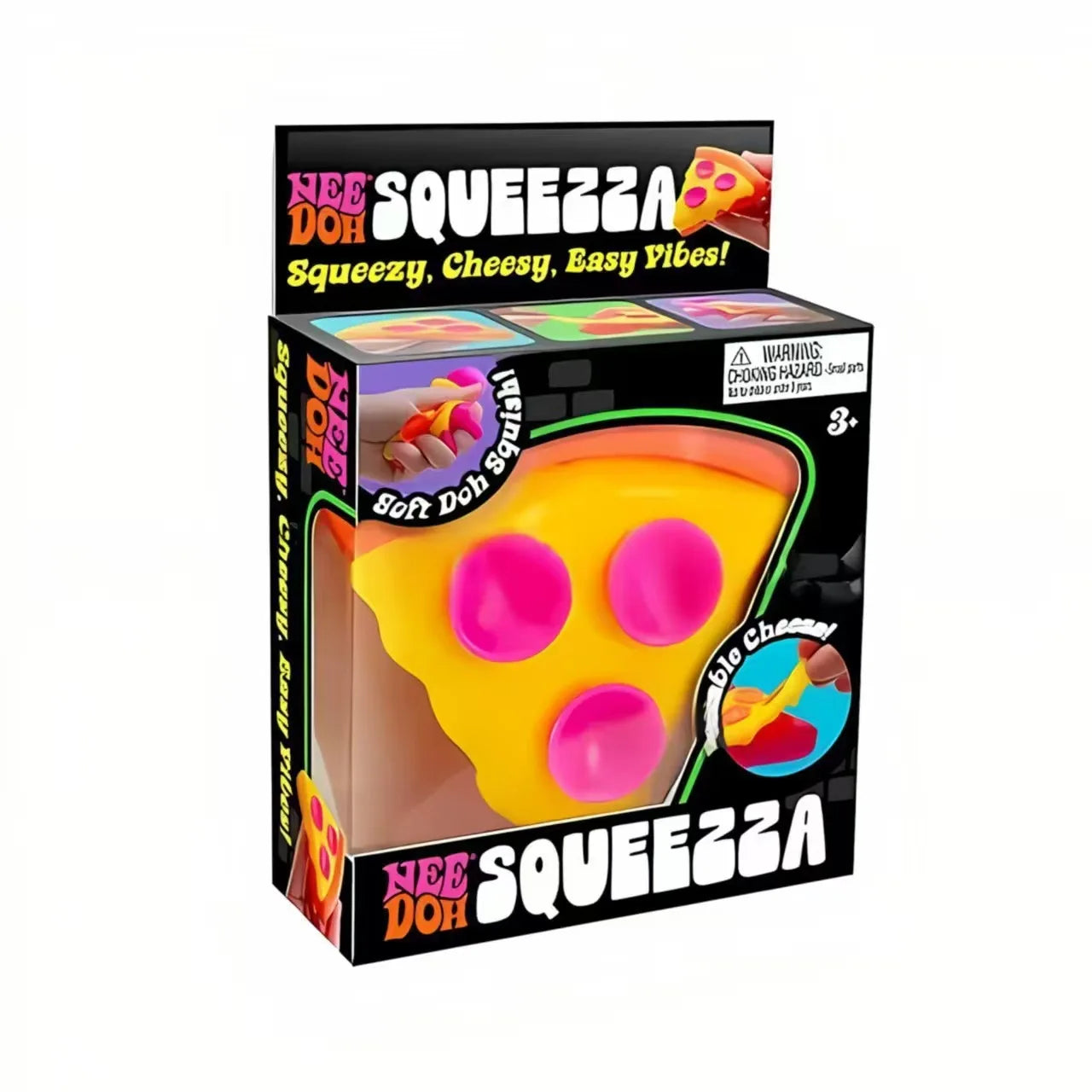 HOT Schylling Needoh pizza Sensory Fidget Cube Stress Relief Squishy Cube Anti-Anxiety Squeeze Toy For Focus ADHD Population F
