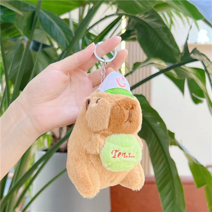 Plush Capybara Stuffed Keychain Toy - 12-15cm