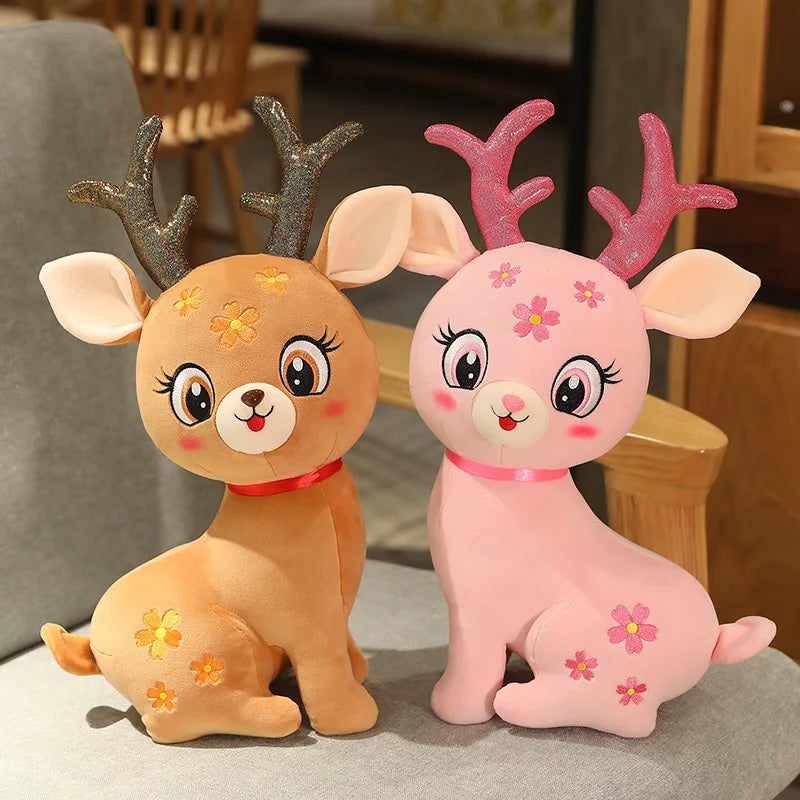 Plush Christmas Reindeer Stuffed Toy - 32cm