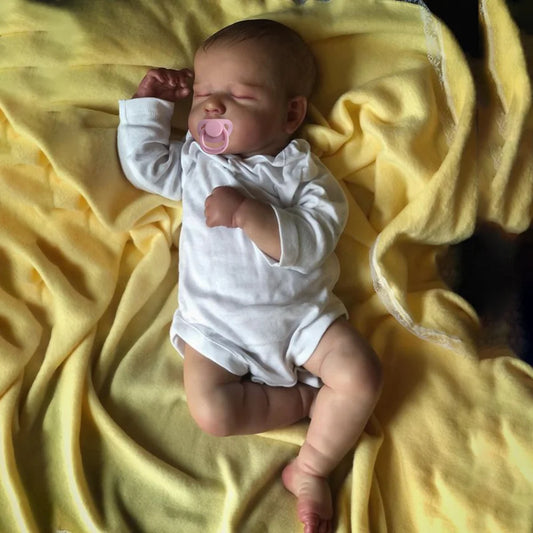 Reborn Baby Silicone Doll LouLou - 50CM