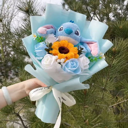 Plush Teddy Bear Stuffed Flower Gift Bouquet