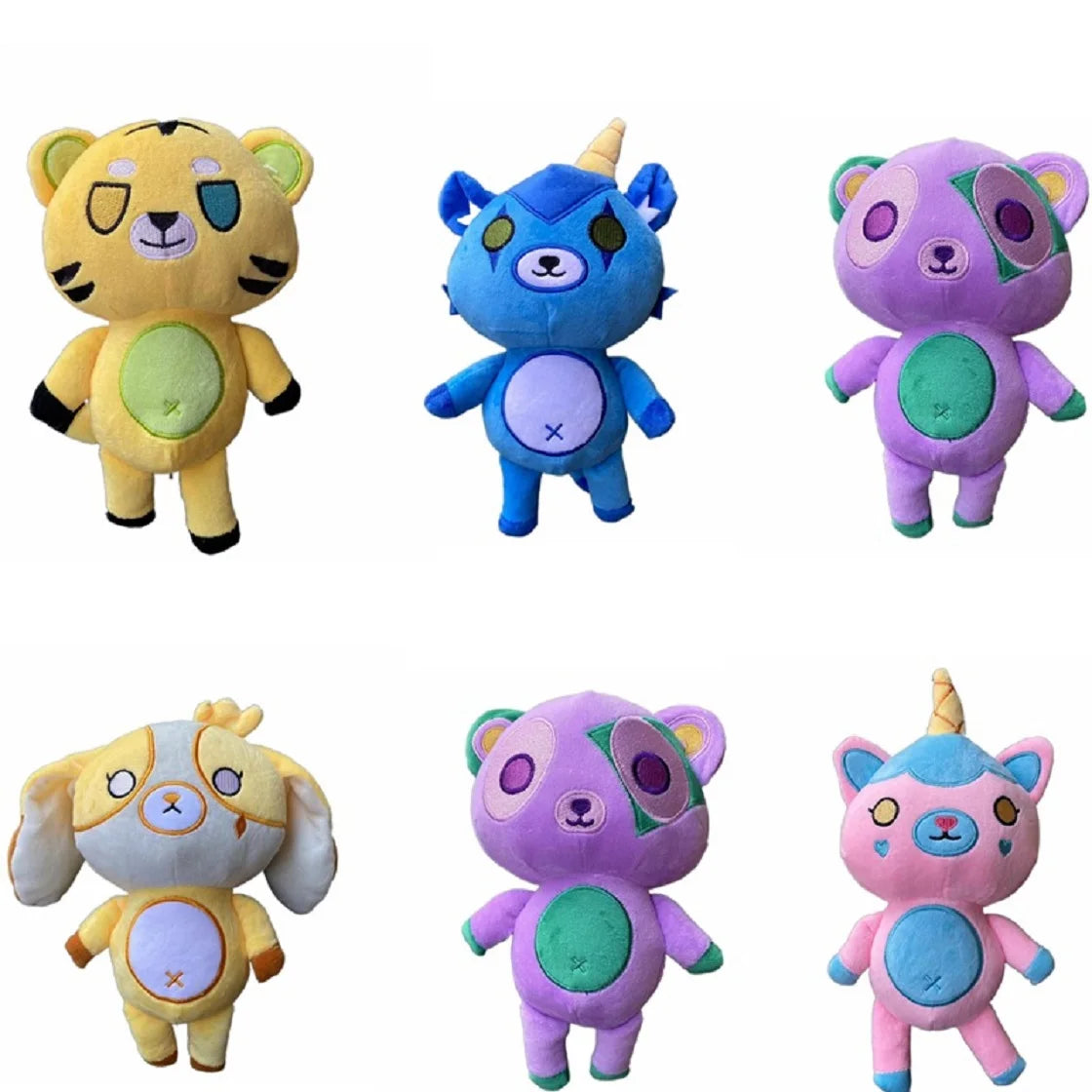 Plush Rainbow Teddy Lunar Funneh Stuffed Toy - 25CM