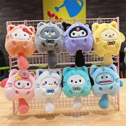 Plush Sanrio Kuromi Stuffed Keychain Toy - 14cm