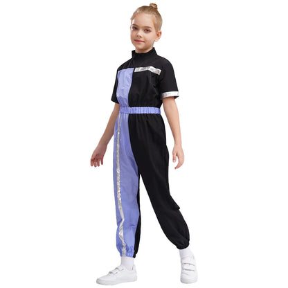 Girls Color Block Jumpsuit (6-16 YRS)