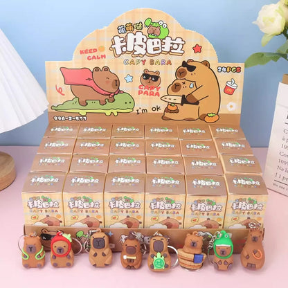 Capybara Blind Box Keychains 24 Pack